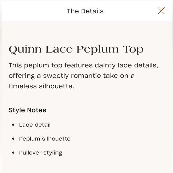 DONATED JAMAICA 🇯🇲 Anthropologie Maeve Quinn Lace Peplum Top w Split Back - Picture 11 of 14